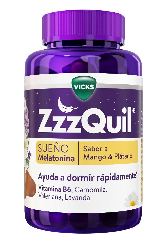ZzzQuil Natura 60 Gummies Sabor Mango & Plátano