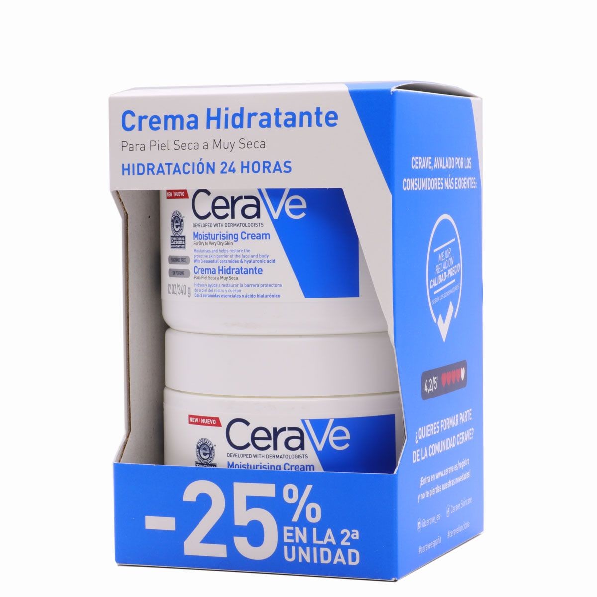 DUPLO CREMA HIDRATANTE CERAVE 340G