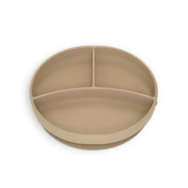 PLATO MARRON CON DIVISIONES SILICONA SUAVINEX