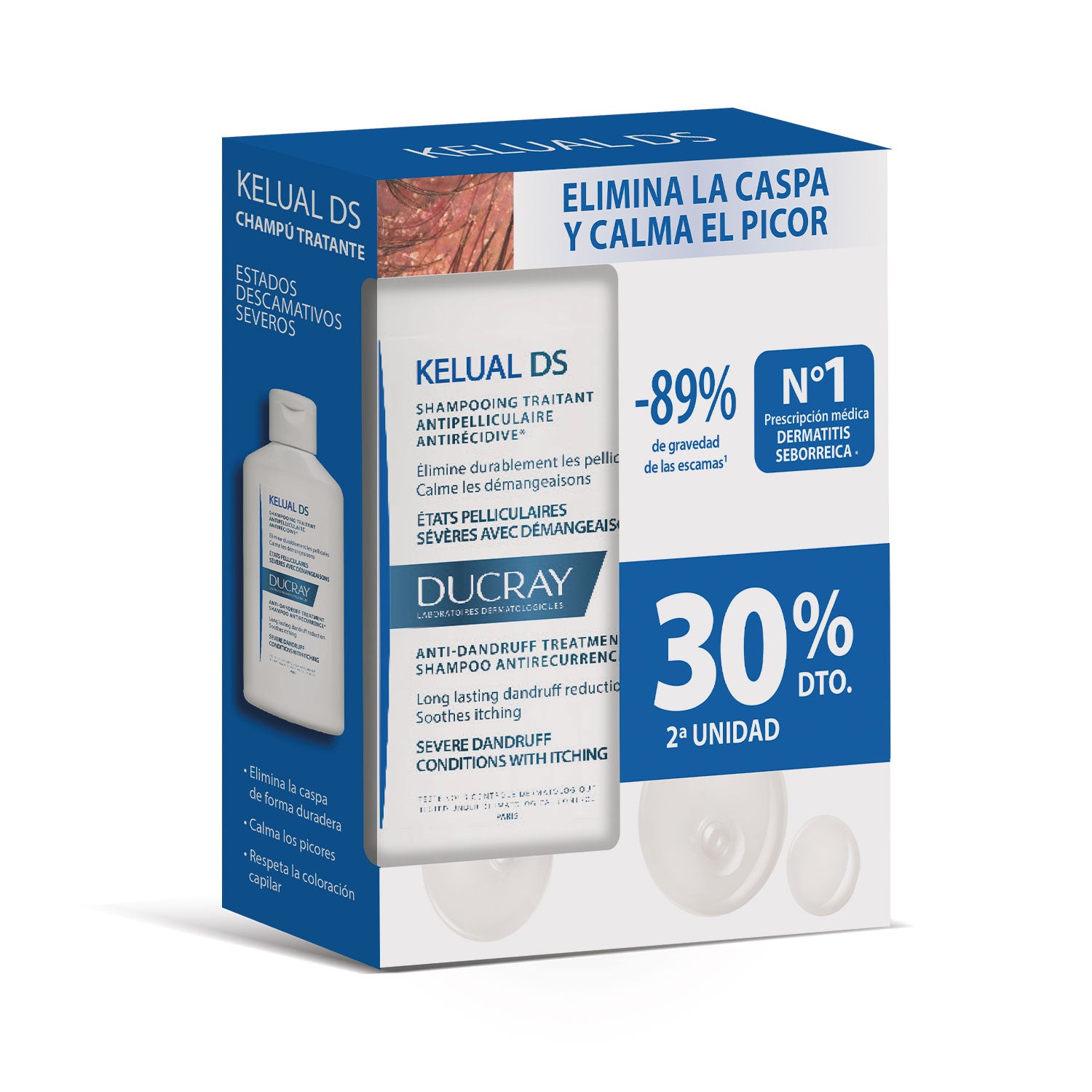 PACK CHAMPU KELUAL SQUANORM CASPA GRASA 2ª U 40%DTO