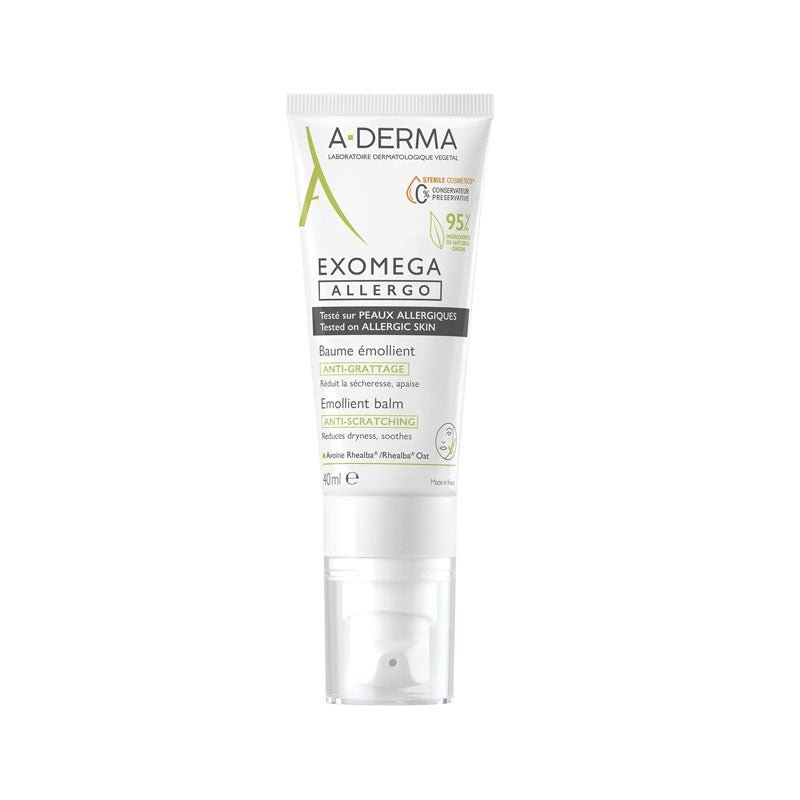 A-Derma Exomega Allergo Bálsamo Emoliente Anti-Rascado 40 ml