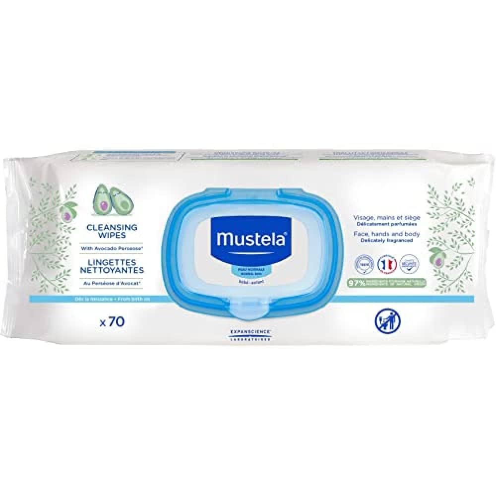 MUSTELA TOALLITAS LIMPIADORAS CON PERFUME  70 TOALLITAS RECA