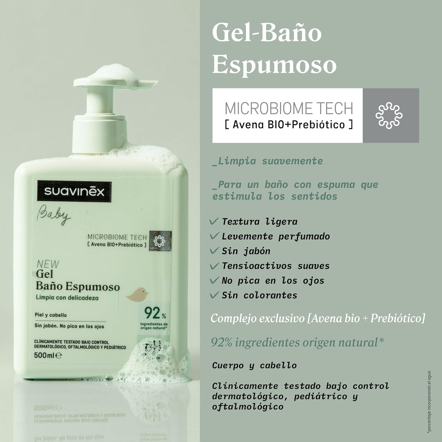 GEL CHAMPU ESPUMOSO 750 ML SUAVINEX