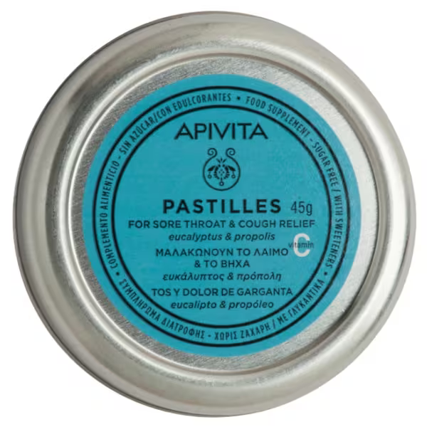PASTILLAS GARGANTA EUCALIPTO Y PROPOLEO APIVITA 45G