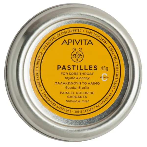 PASTILLAS GARGANTA TOMILLO Y MIEL APIVITA 45G