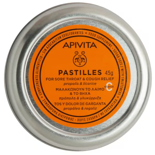 PASTILLAS GARGANTA REGALIZ Y PROPOLEO APIVITA 45G