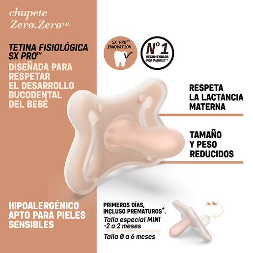 PACK CHUPE BIBERON 180 ML FLUJO ADAPTABLE ZERO ZERO SUAVINEX