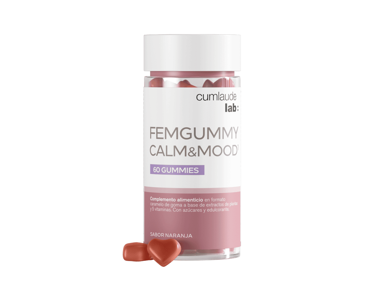 CUMLAUDE LAB: FEMGUMMY CALM&MOOD  60 GUMMIES SABOR NARANJA