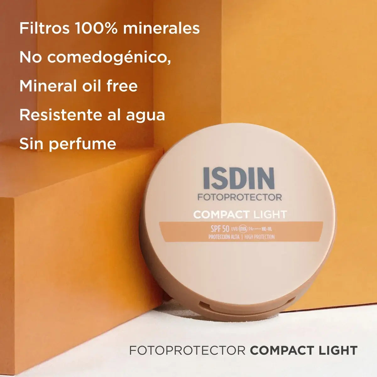 MAQUILLAJE COMPACTO LIGHT SPF 50+ OIL FREE ISDIN