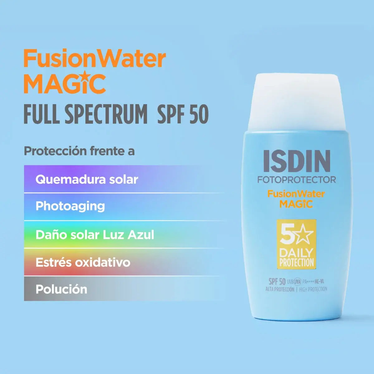 FUSION WATER SPF 50 FOTOPROTECTOR ISDIN 50ML