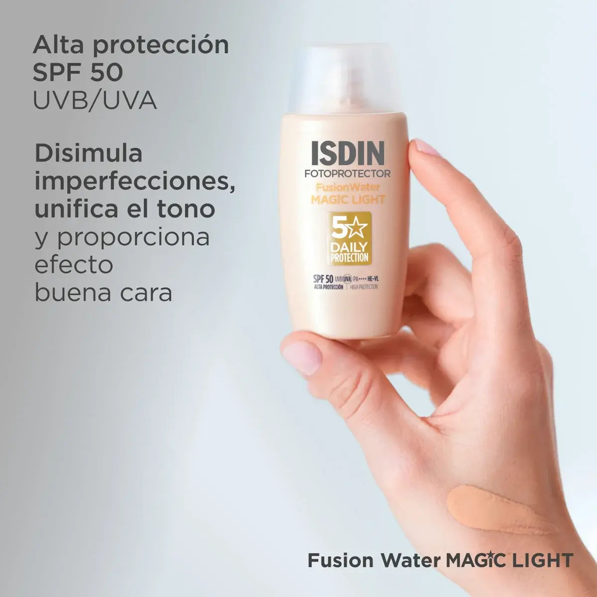 FOTOPROTECTOR ISDIN SPF 50 FUSION WATER COLOR LIGHT 50 M