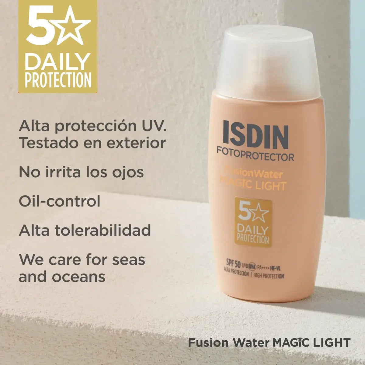 FOTOPROTECTOR ISDIN SPF 50 FUSION WATER COLOR LIGHT 50 M