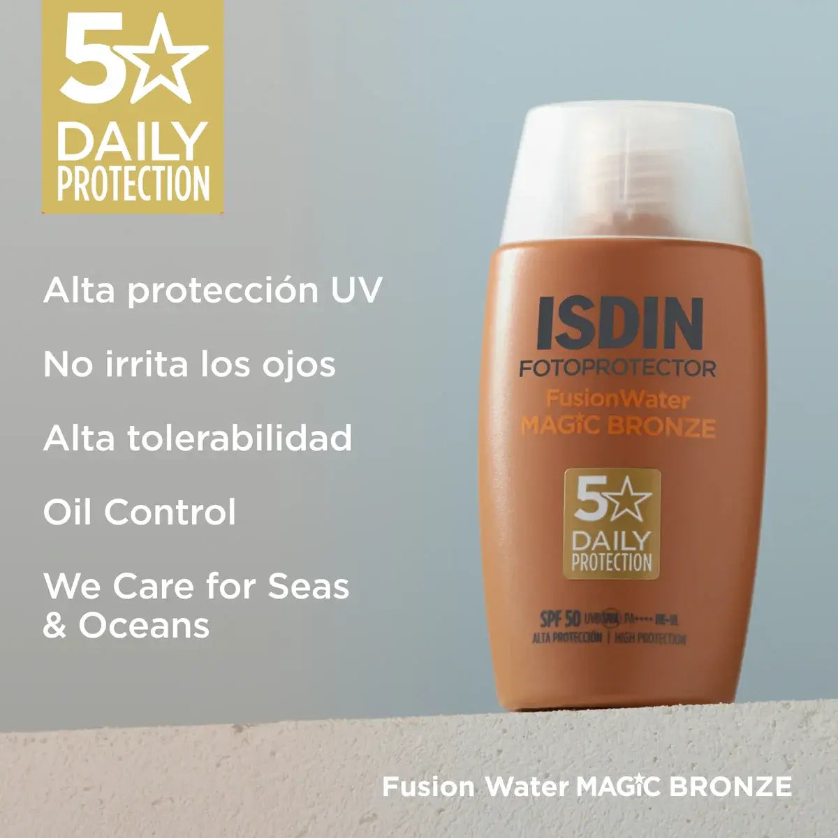 FOTOPROTECTOR ISDIN SPF 50 FUSION WATER COLOR BRONZE 50ML