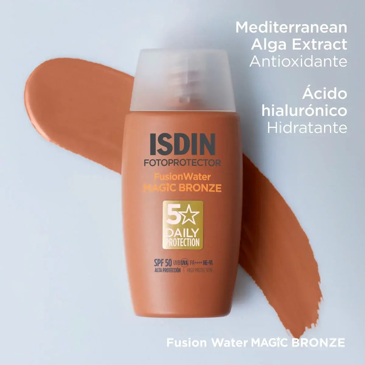 FOTOPROTECTOR ISDIN SPF 50 FUSION WATER COLOR BRONZE 50ML