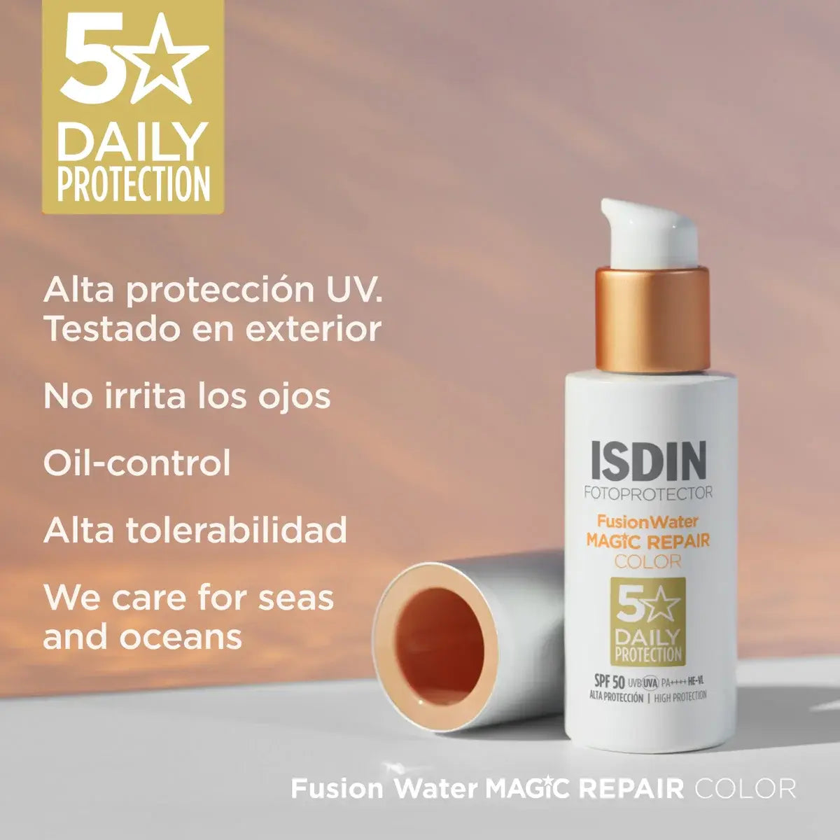 FUSION WATER MAGIC REPAIR COLOR SPF 50 ISDIN 50ML