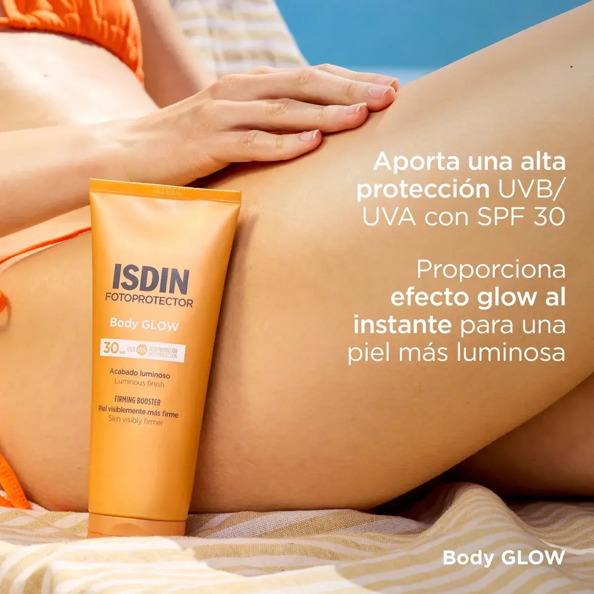 BODY GLOW FOTOPROTECTOR ISDIN SPF 30 200ML