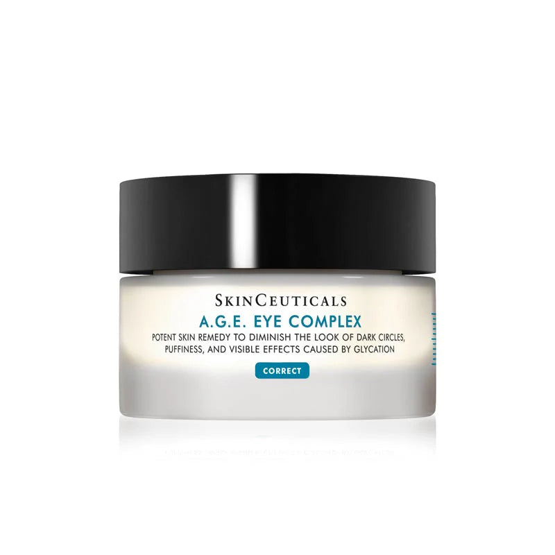 Tarro de Skinceuticals AGE EYE COMPLEX de 15ml, tratamiento antiedad para el contorno de ojos que reduce ojeras, bolsas y arrugas.