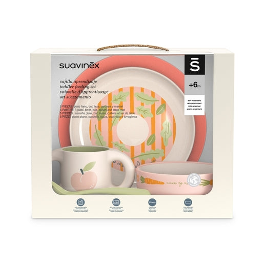 VAJILLA INFANTIL SUAVINEX ROSA