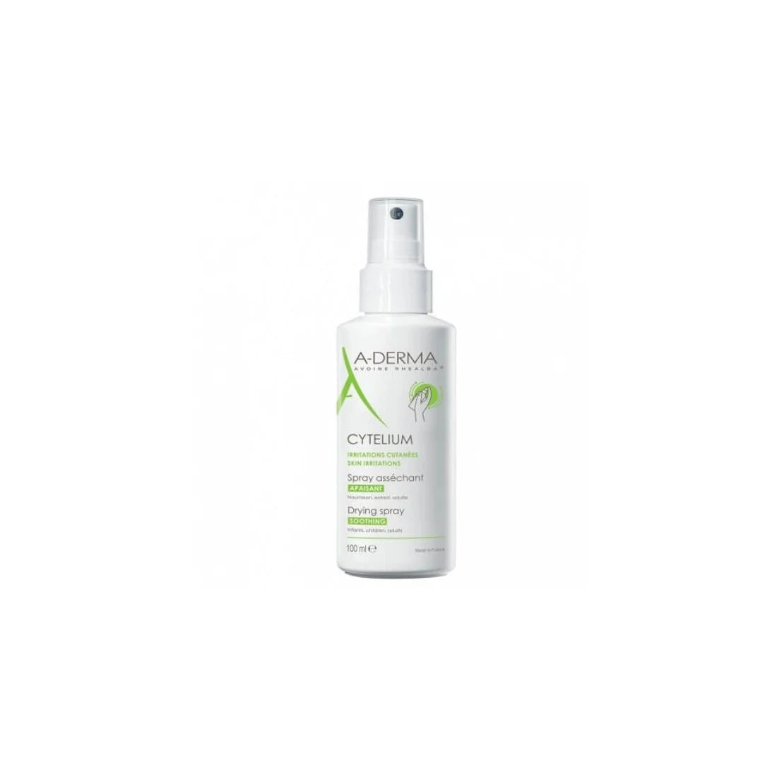 A-Derma Cytelium Spray secante y calmante para piel irritada de bebés, niños y adultos 100 ml