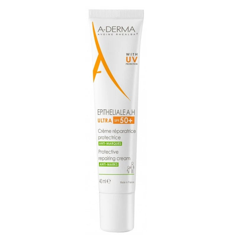 A-Derma Epitheliale A.H Ultra Crema Reparadora Protectora SPF 50+ 40ml para piel irritada y dañada