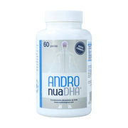 AndroNua DHA 60 perlas suplemento para refuerzo masculino con antioxidantes y DHA.