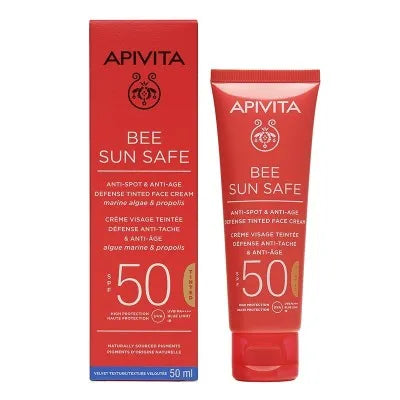 BEE SUN ANTI EDAD Y ANTI MANCHAS SPF 50 SIN COLOR