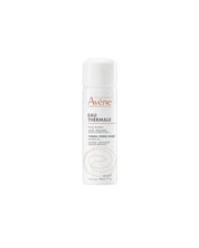 Spray de Agua Termal Avene 50ml para calmar y suavizar pieles sensibles e irritadas, ideal para rojeces. Formato viaje.