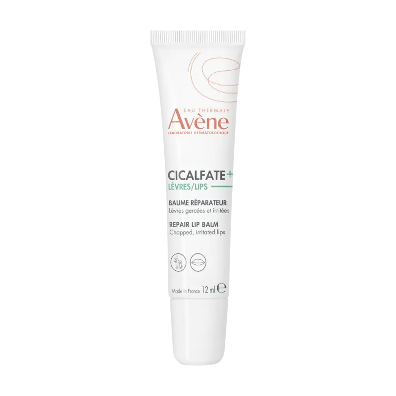 Bálsamo reparador Avene Cicalfate Labios 10ml para calmar e hidratar labios dañados de toda la familia, incluidos bebés.