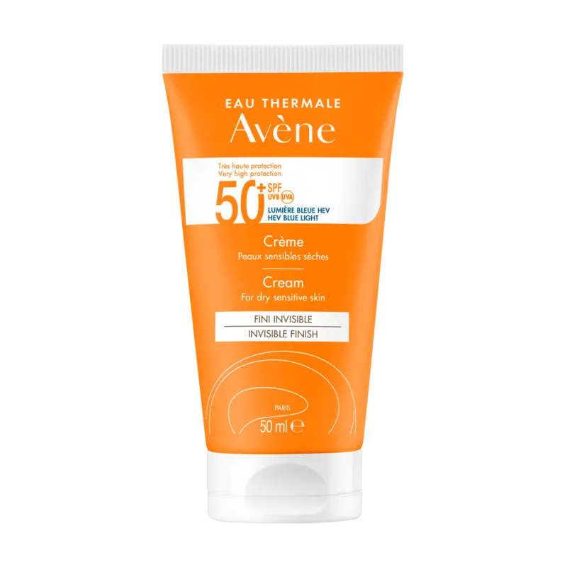 Crema facial solar Avene SPF 50+ para piel seca y sensible 50ml