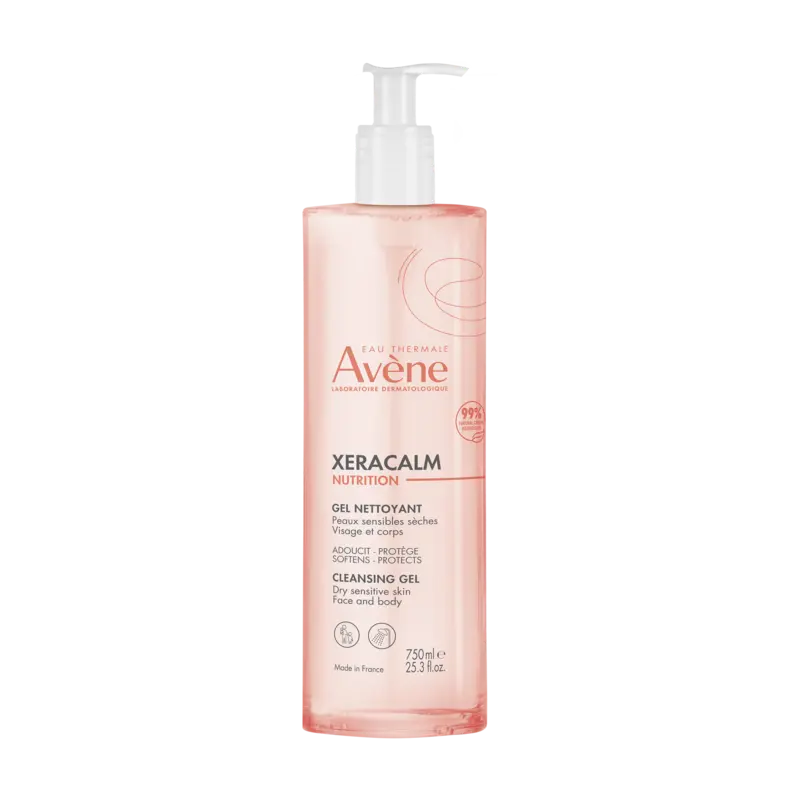 Avene Xeracalm Nutrition Gel Limpiador para pieles muy secas, sensibles y atópicas 750ml