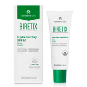 Biretix Hydramat Day SPF 30 Fluido Matificante Hidratante para pieles grasas con tendencia acneica. Protección solar facial oil-free que controla el brillo.