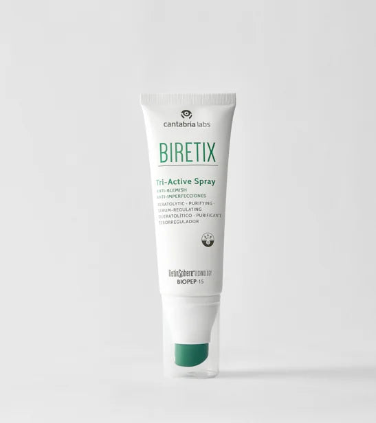 Biretix Tri-Active Spray Anti-Imperfecciones para pieles grasas y acneicas en pecho y espalda 100ml
