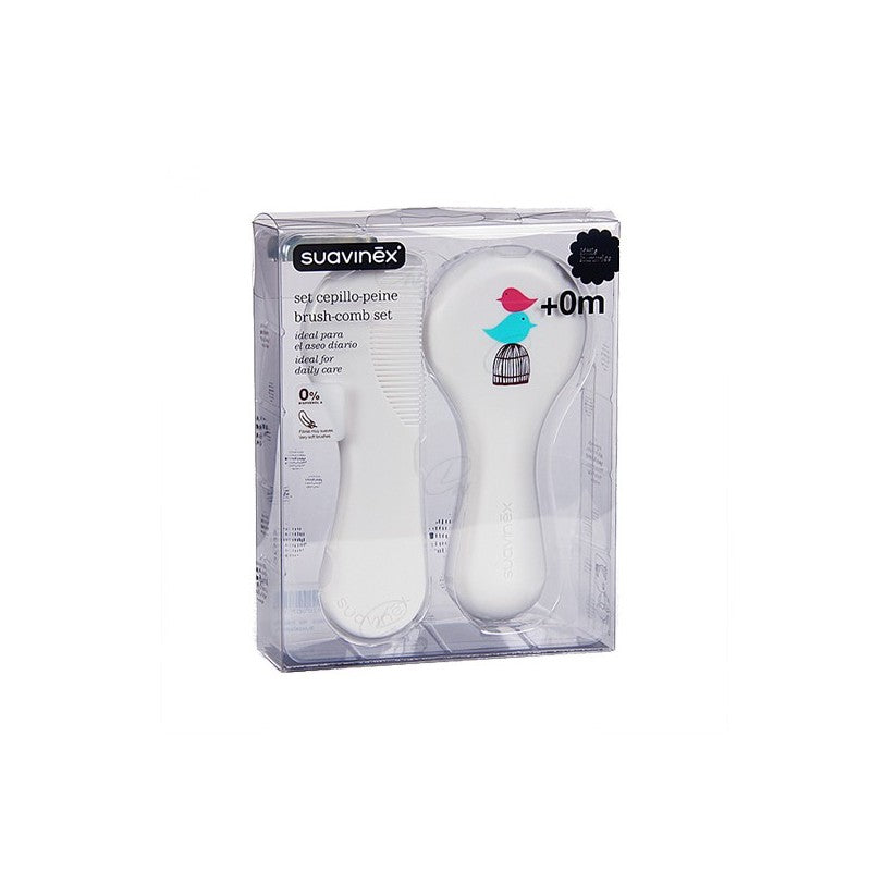 CEPILLO Y PEINE BLANCO SUAVINEX INFANTIL SOFT