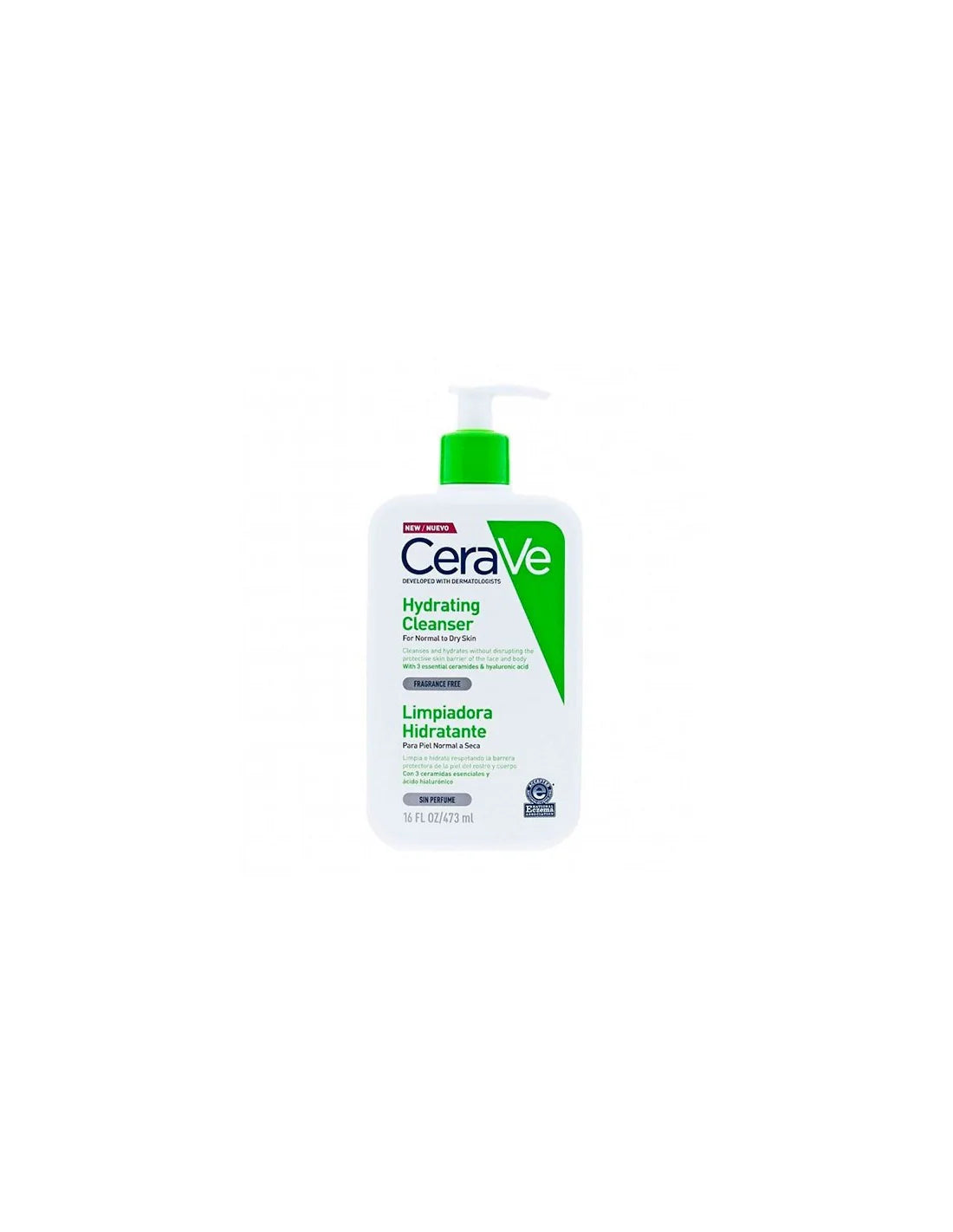 Cerave Limpiador Facial Hidratante para piel normal a seca 473ml