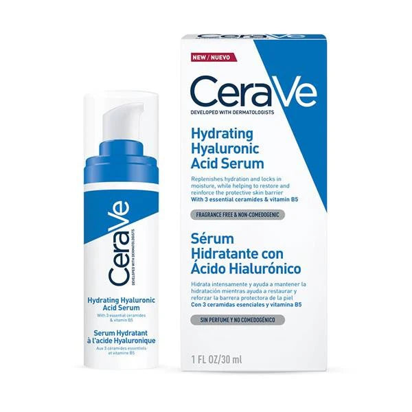 Cerave Serum Hidratante con Ácido Hialurónico 30 ml para piel sensible