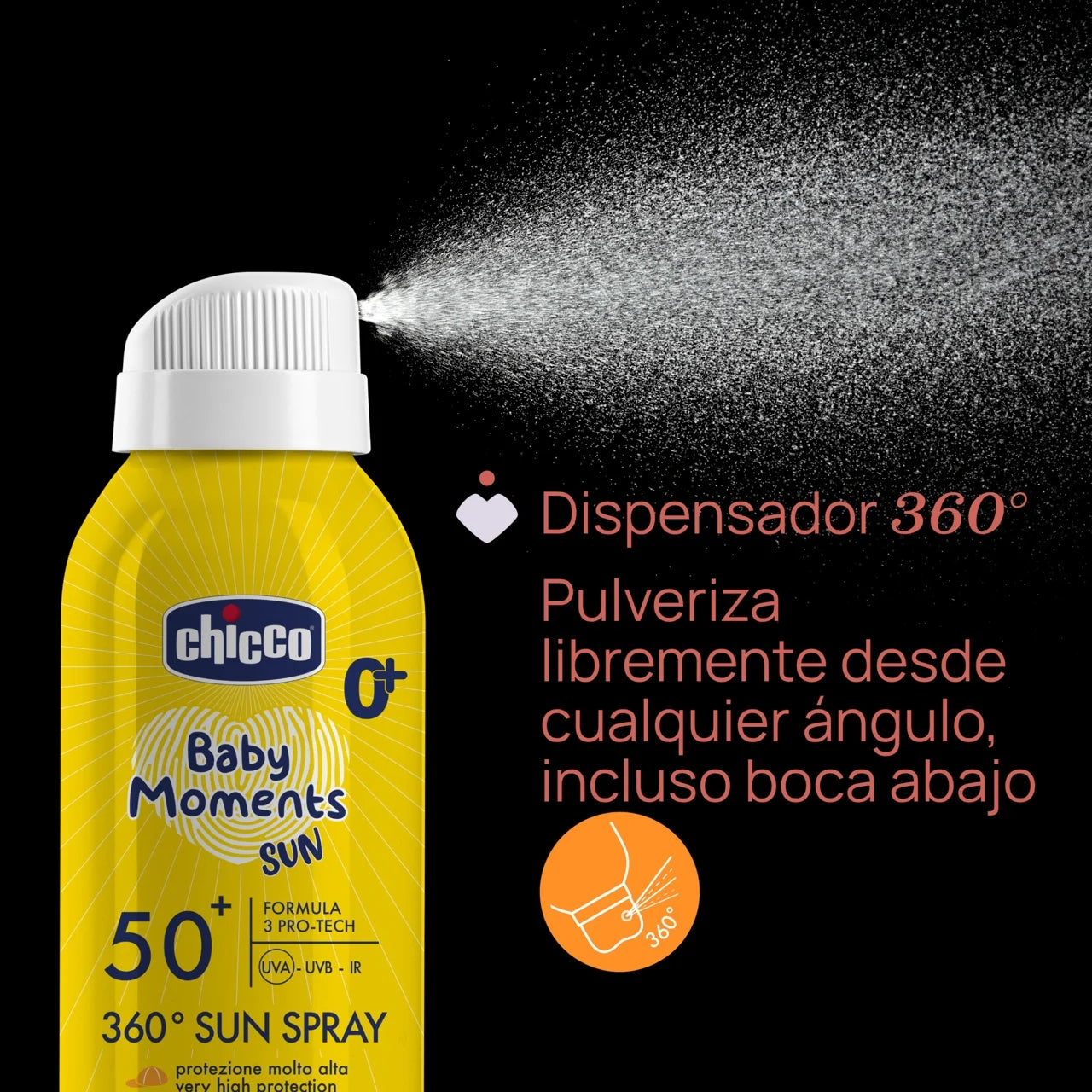 Chicco Baby Moments 360º Spray Solar SPF50+ 150ml