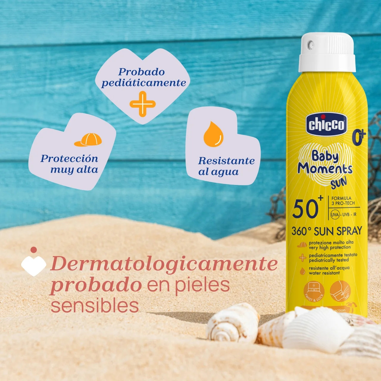 Chicco Baby Moments 360º Spray Solar SPF50+ 150ml