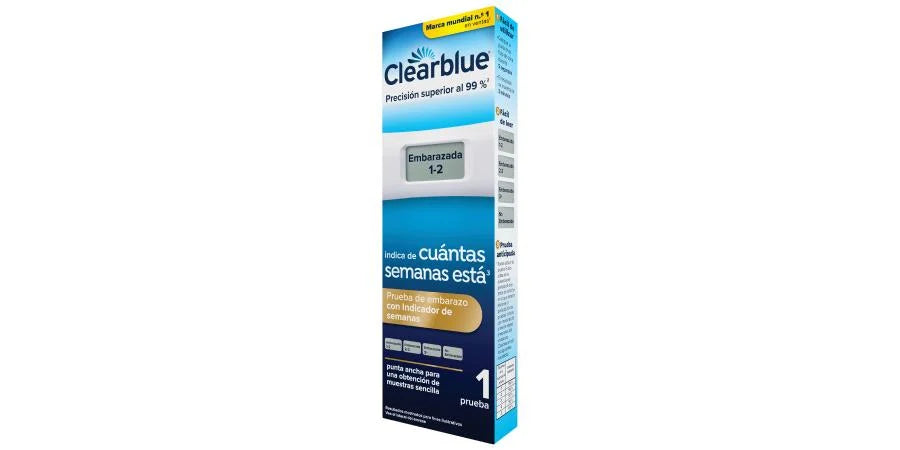 1 unidad de Clearblue Prueba Digital de Embarazo con Indicador de Semanas