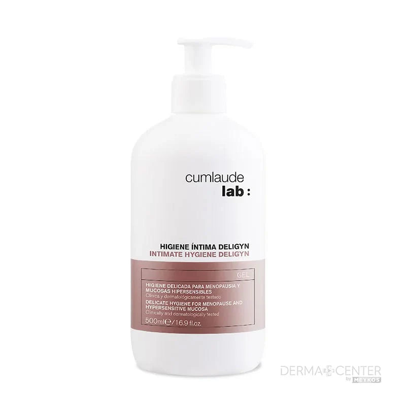 Cumlaude Gel Deligyn 500ml, limpiador íntimo de pH neutro para mucosas sensibles y en la etapa menopáusica. Alivia picor y ardor.