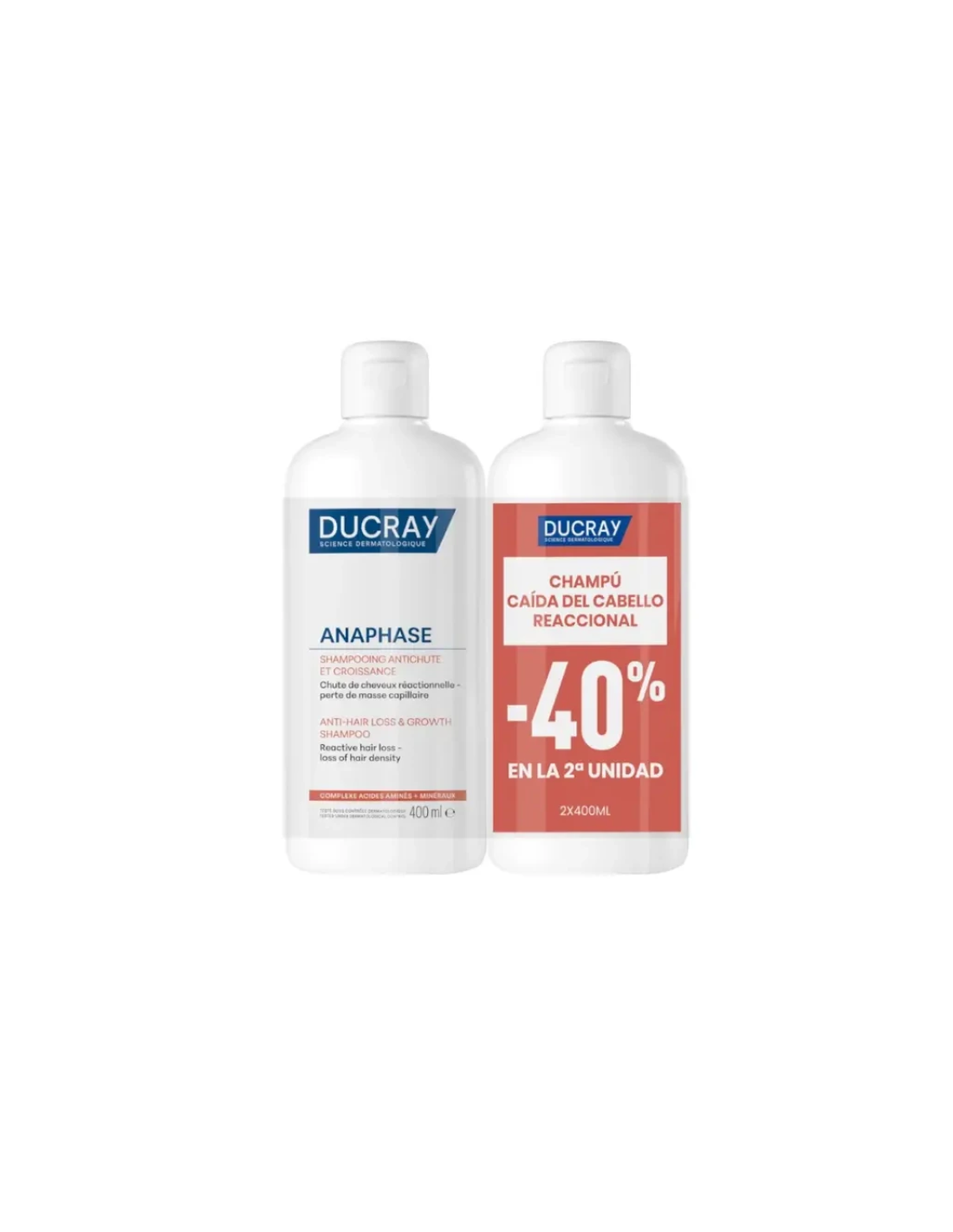 ANAPHASE+ DUPLO CHAMPU CAIDA REACCIONAL 2X400ML DUCRAY