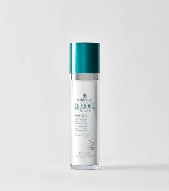 Endocare Cellage Gelcream 50 ml, crema facial antiarrugas y redensificante para piel mixta y grasa