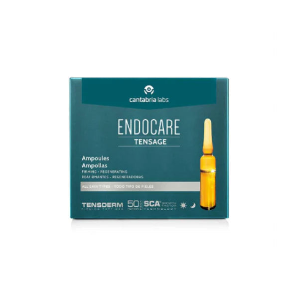 Endocare Tensage Ampollas para reafirmar e iluminar la piel fotoenvejecida, formato 20x2ml