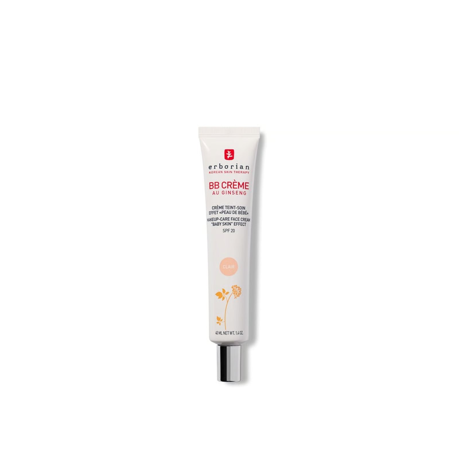 BB CREME AU GINSENG CLAIR SPF 20 ERBORIAN 40ML