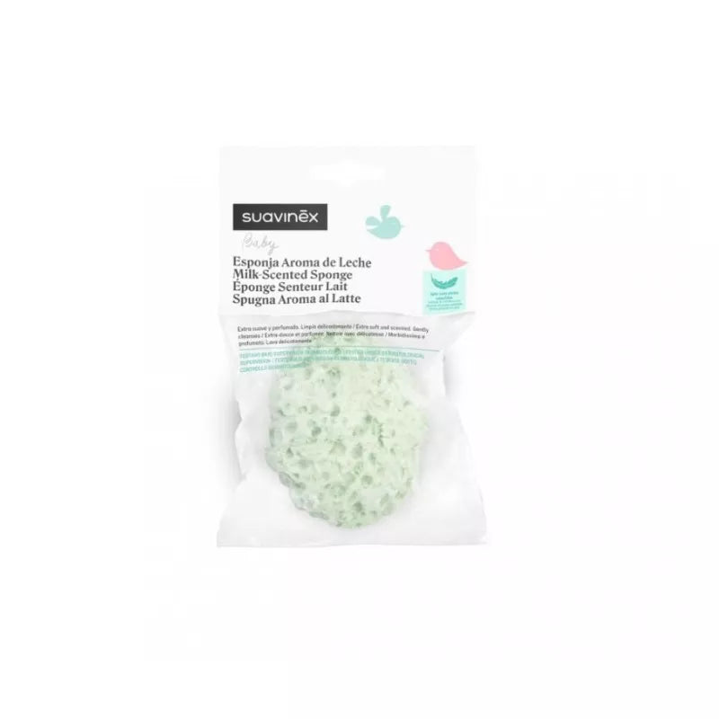 ESPONJA AROMA DE LECHE SUAVINEX BAÑO INFANTIL