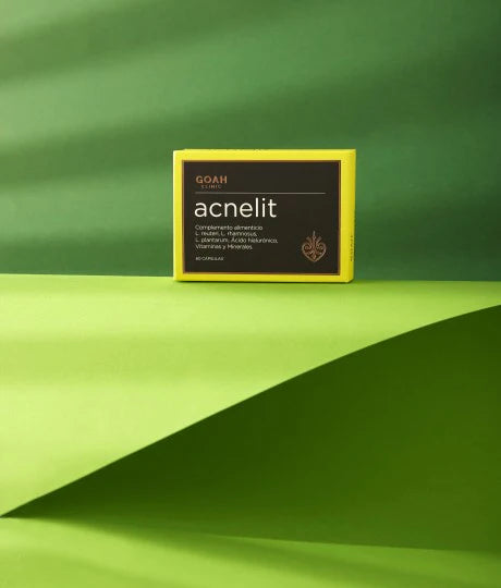 GOAH ACNELIT suplemento oral para piel con probióticos y vitaminas 60 cápsulas