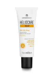 Heliocare 360 Gel Oil Free Fluido SPF 50 para protección solar facial matificante
