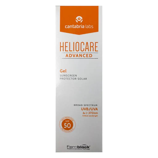 Heliocare Advanced Gel SPF 50 para fotoprotección facial y corporal, 200ml