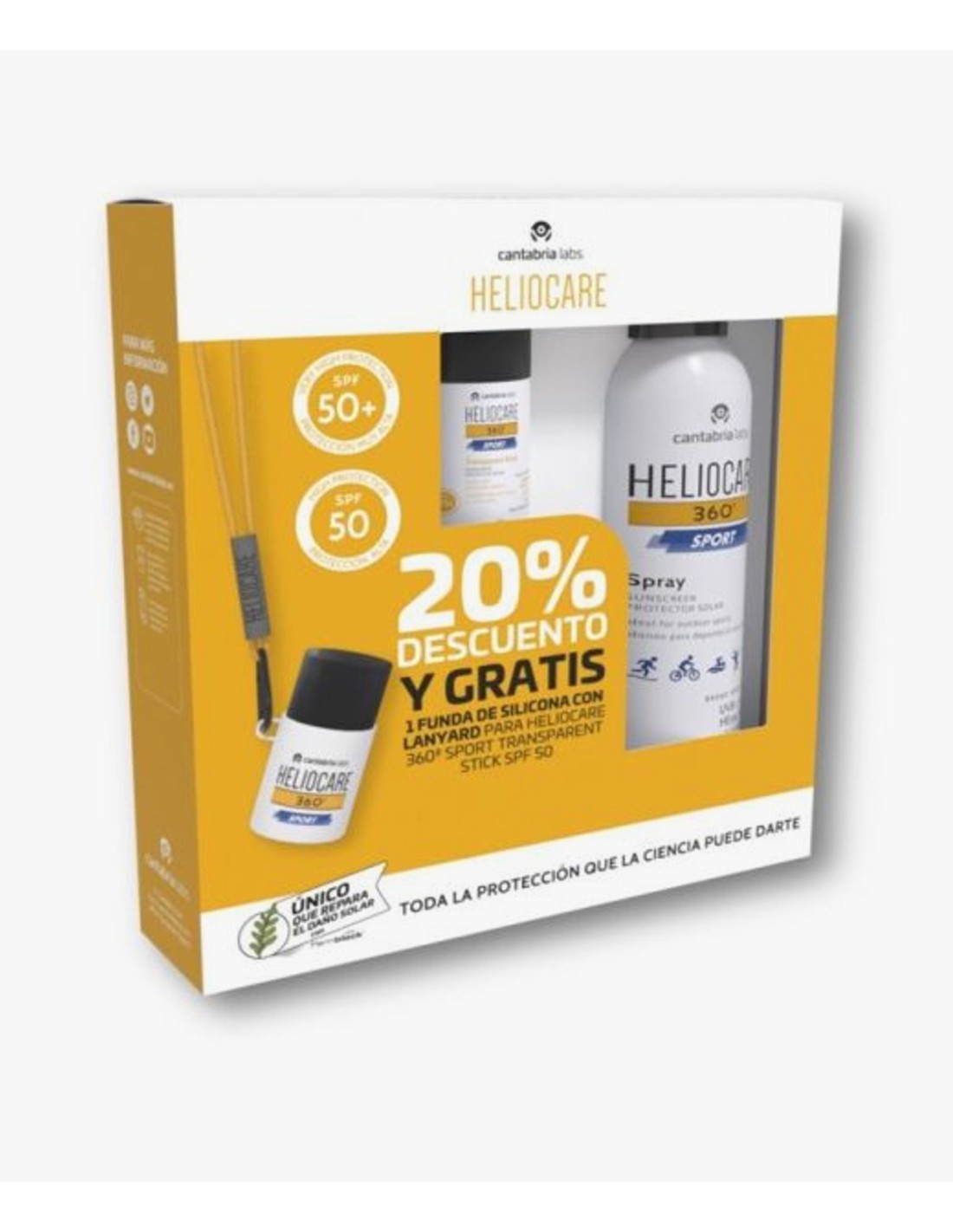 PACK HELIOCARE 360º SPORT SPRAY + STICK 20% DTO