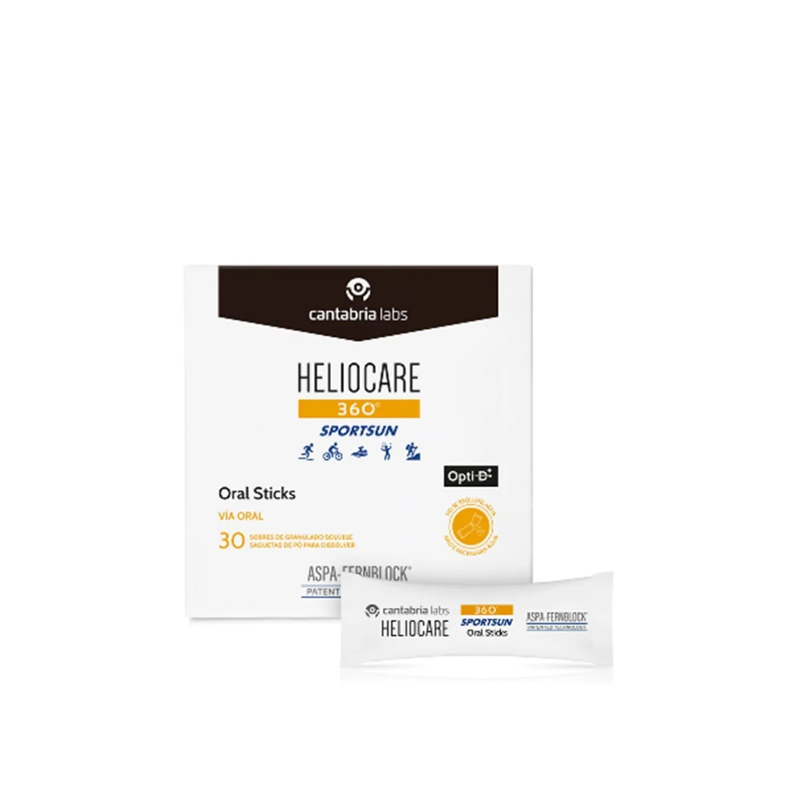 Heliocare 360 Sportsun 30 sticks, suplemento oral antioxidante para protección solar en deportistas