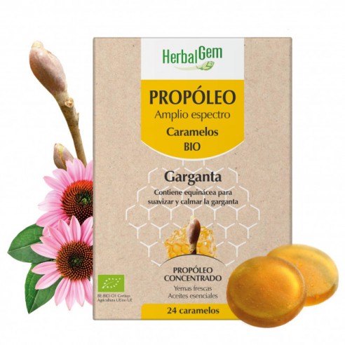 PROPOLEO CARAMELOS GARGANTA HERBALGEM